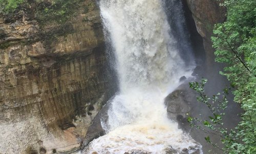 Miners falls from lower viewpoint