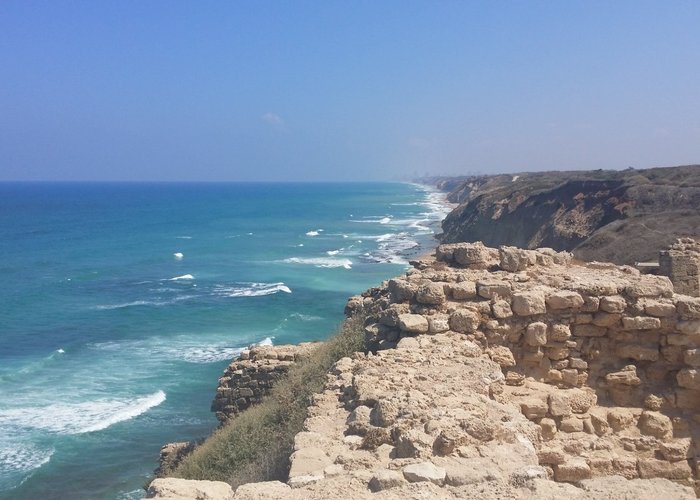 view to the sea from the fort