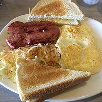Great breakfast to recharge batteries for road trip