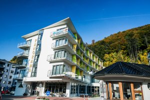 Hotel Panorama in Trencianske Teplice, image may contain: City, Condo, Urban, Apartment Building