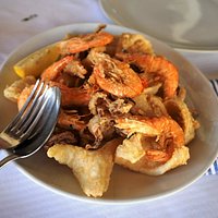 Frittura di calamaretti e gamberi
