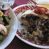 Connie's pasty makes a great treat if you buy frozen ones to reheat at home.