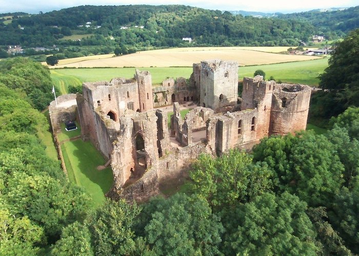 Goodrich Caste by drone. Copyright Alex Wellings 2016