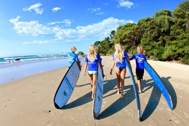 Surfing in Byron | Poster