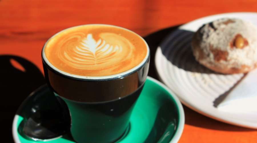 Fresh barista made coffee