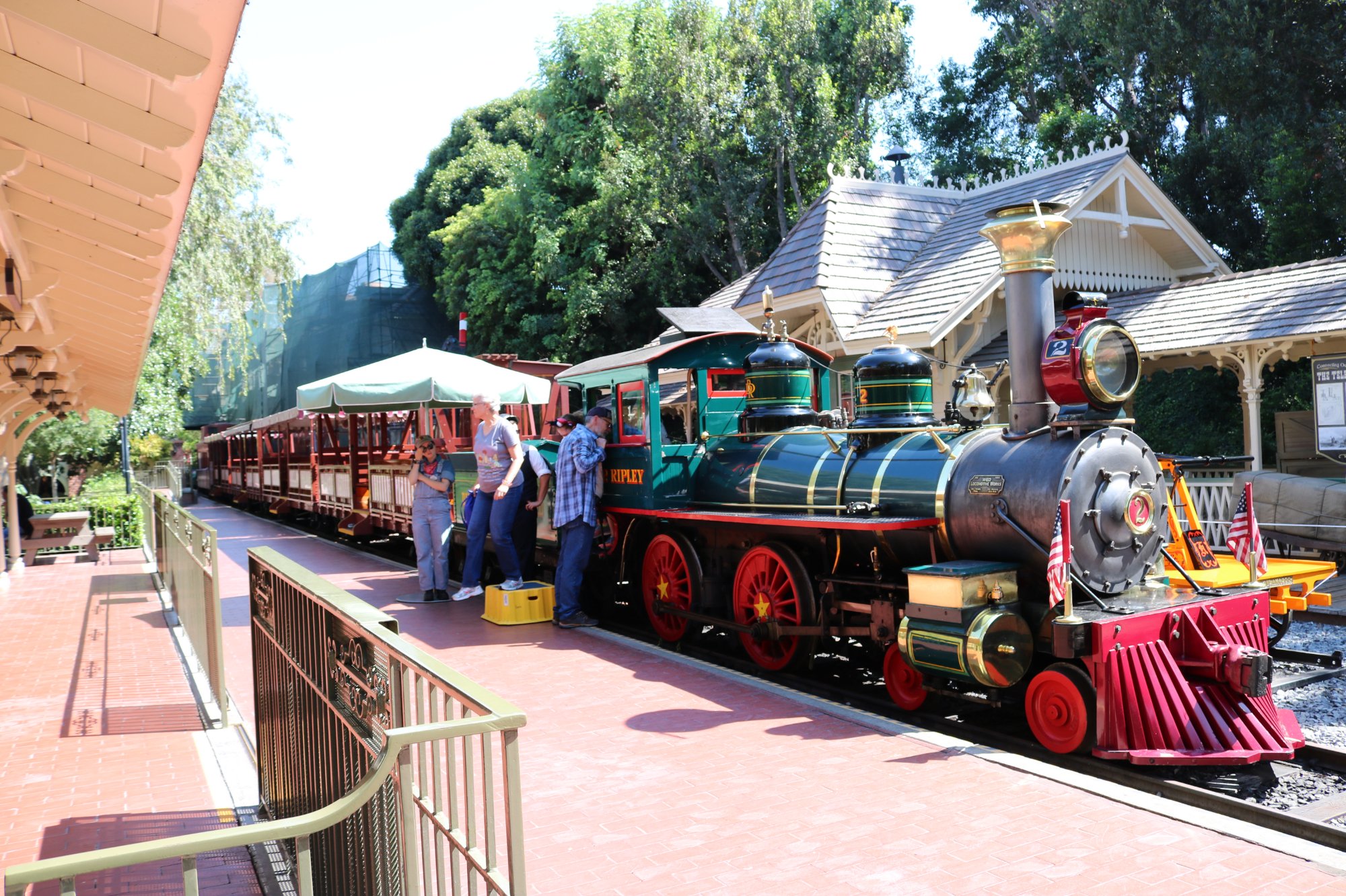 Disneyland store by train