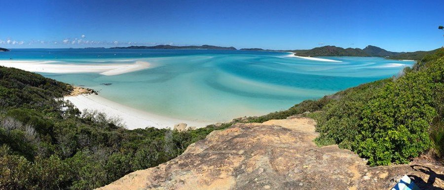 Blick vom Hill Inlet Lookout auf den Nationalpark