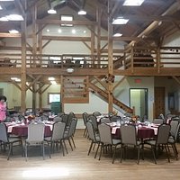 The beautiful barn which held the reception