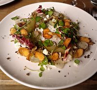 Salted baked Jerusalem artichoke