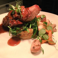 Venison Leg Steak, with juniper crushed potatoes