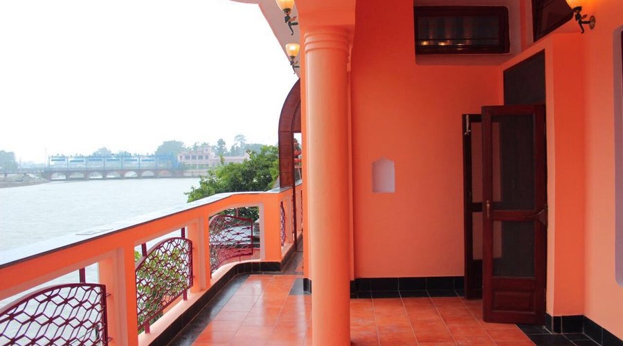 View from the balcony of the Ganga Sagar Suite! This suite has been a favorite of many legends.