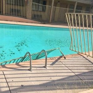 Closer look at the pool area