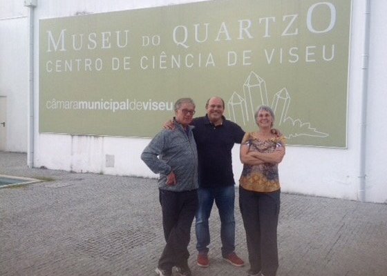 Adelino, Allan and Angie in front of the Museum