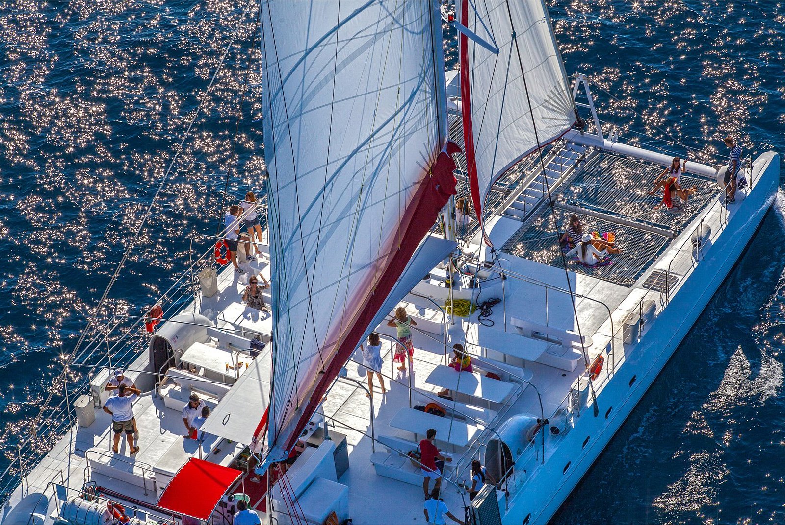 red cat catamaran panama photos