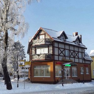 Фотография красивого отеля "Наталья" недалеко от станции Пионерский курорт.