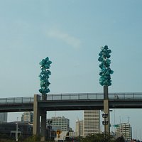 From the freeway below
