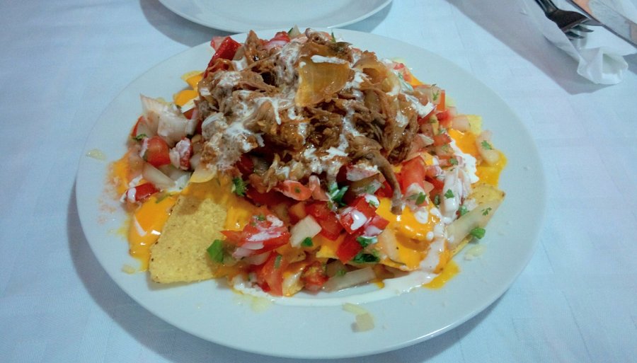 Nachos de ternera