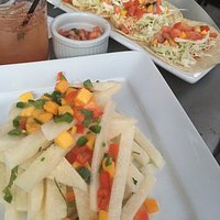 Mahi Mahi Tacos and Jicama Salad