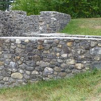 Battlement remains of Fort George