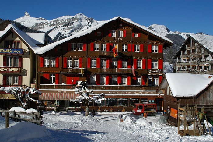 Wengen Village, Berner Oberland, Suíça quebra-cabeça em Quebra