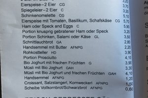 Speisekarte