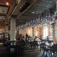 the bar area