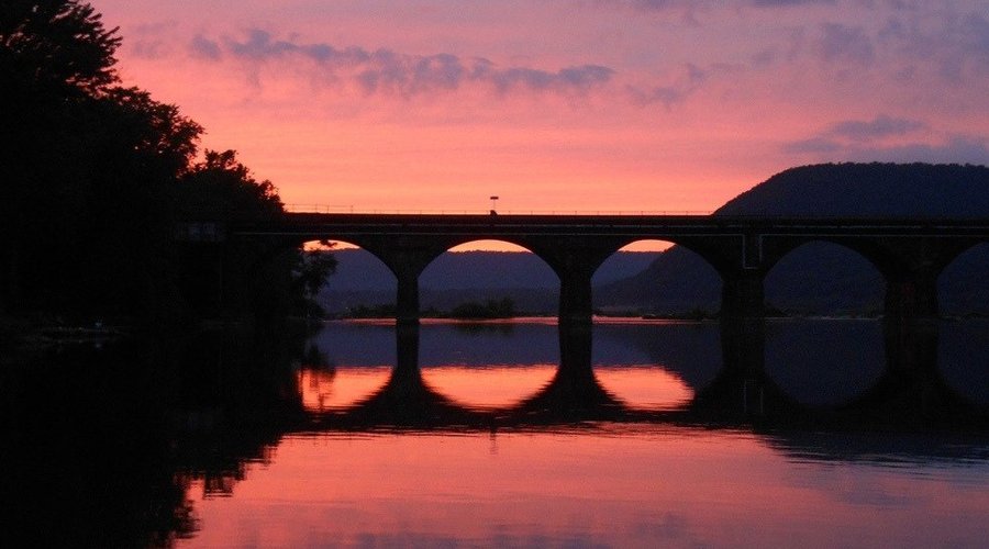 Beautiful Sunset on Rockville Bridge