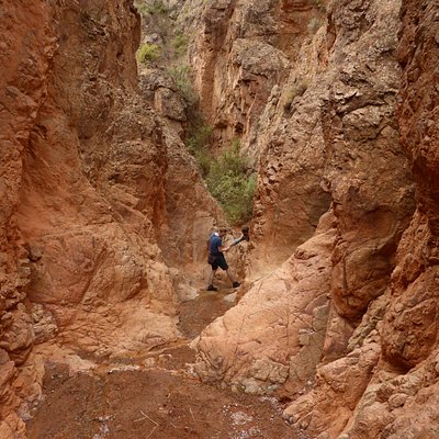 The way up to the canyon is nice, only at few places you need to use your hands