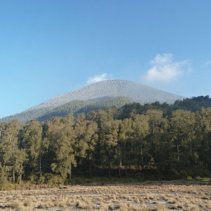 Kalimati Camp, basecamp to climb the Semeru in the early morming