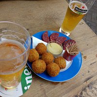 Croquettes and Dutch sausage!