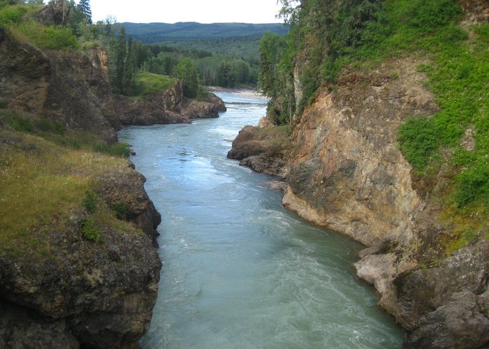 The Bulkley River from the bridge.