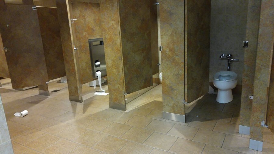 Bathroom on Sunday night after 7pm movie 😫