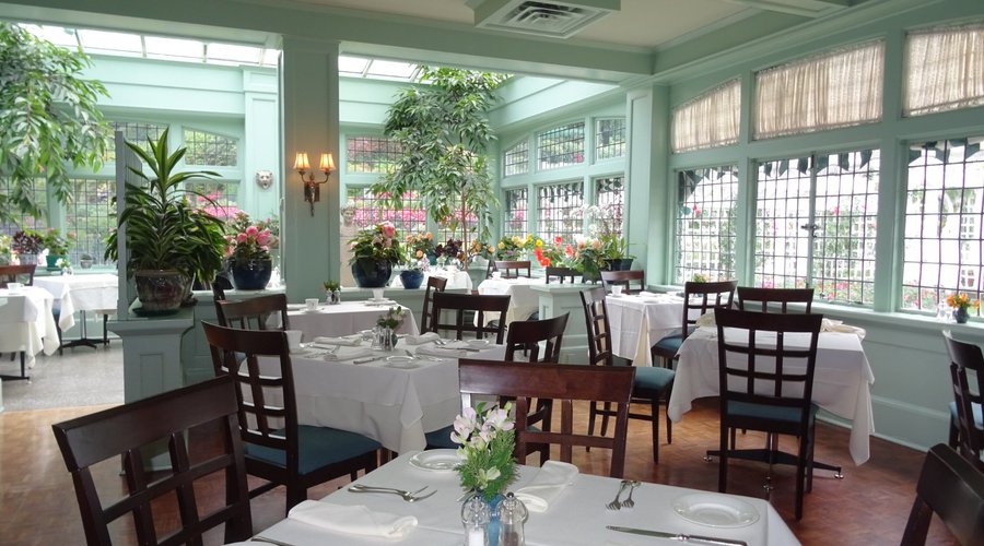 One of the beautiful rooms in the restaurant