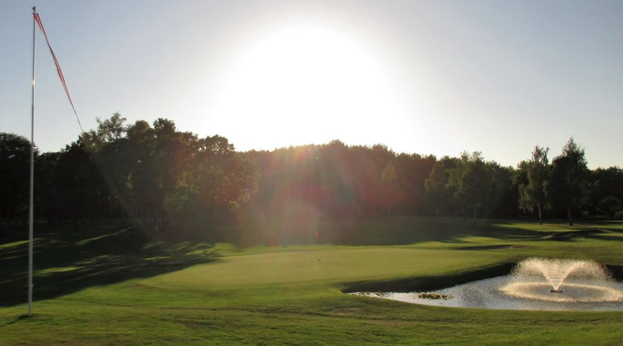 Late afternoon view from the clubhouse patio.