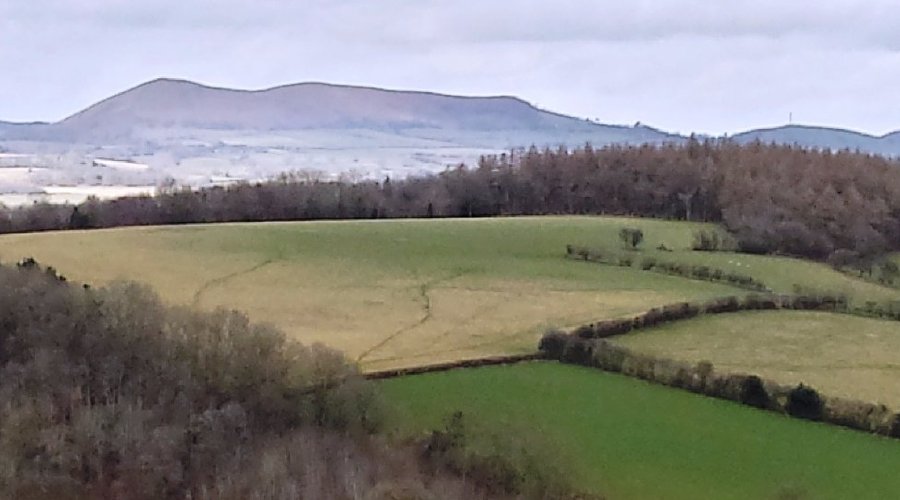 View from Halford Hill above Craven Arms