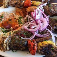Combination kabob with no rice. SO MUCH FOOD!!!