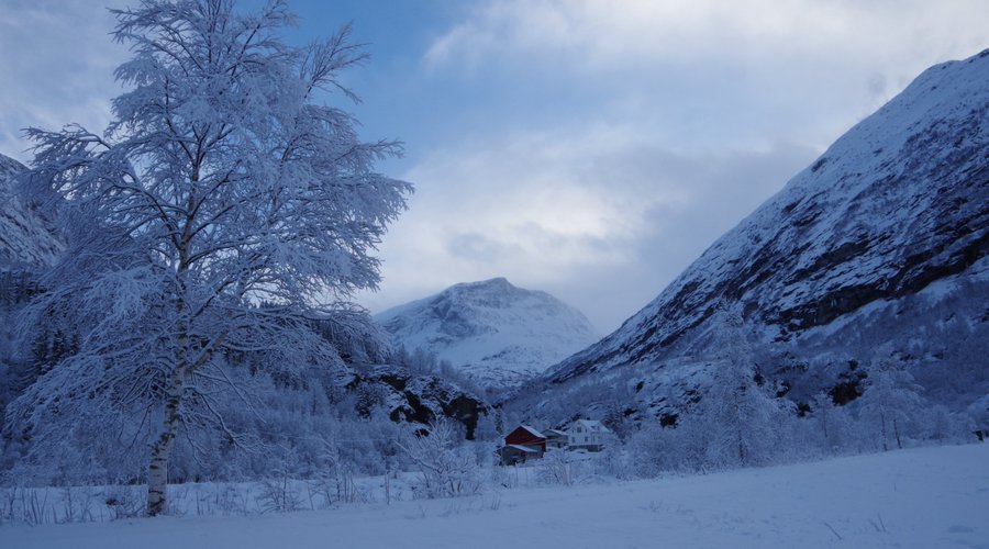 The dalsnibba mountain in her winter colours,one Saturday in February 2016