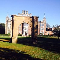 Our famous 17th century archway with Charlton House in the background