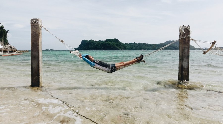Duyan by the beach in their extension branch in Bolubadiang Island. Such a beautiful place!