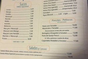 Cardápio
