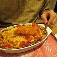 Baked pork chop rice