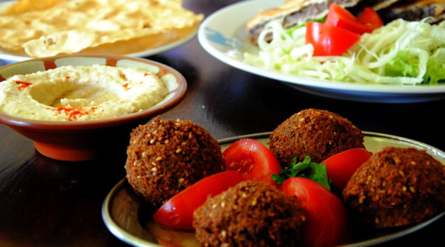Falafel, hummus itd:)