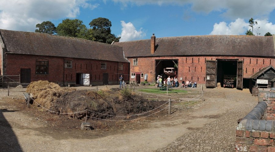 View of some of the farm buildings.
