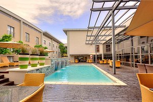 City Lodge Hotel at OR Tambo International Airport in Kempton Park, image may contain: Hotel, Villa, Pool, Resort