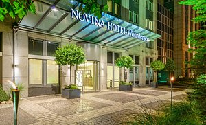 Novina Hotel Wohrdersee Nurnberg City in Nuremberg, image may contain: Hotel, City, Path, Lighting