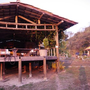 Restaurante da Pousada vista sob o amanhcer