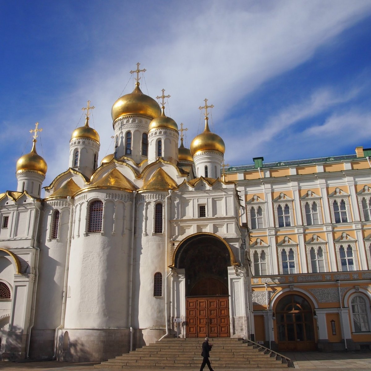 Благовещенский собор Московского Кремля вид сверху