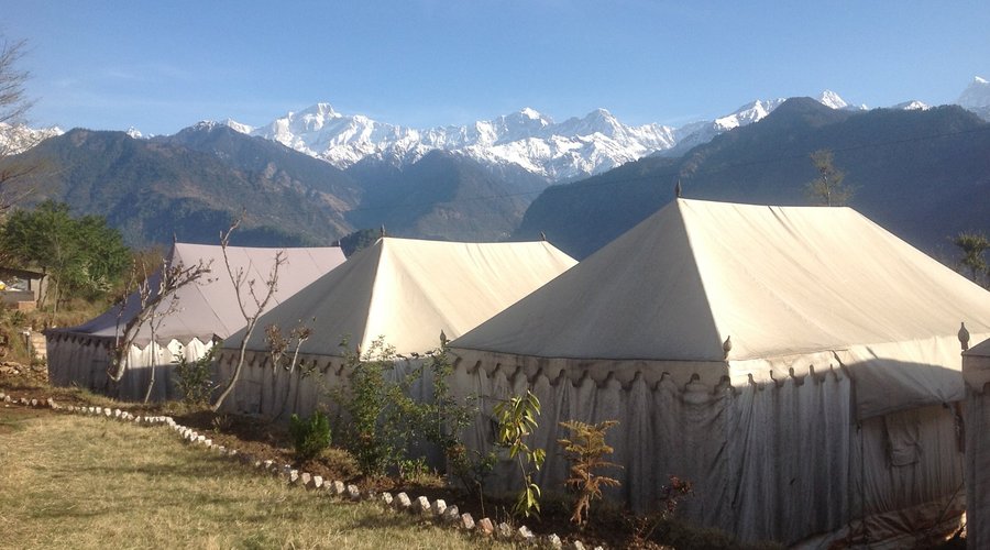 View from Camp Nirvana Guptkashi