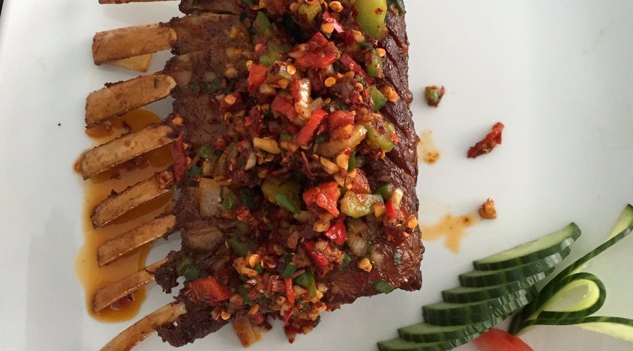 Grilled lamb chops sichuan style