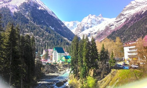 Домбай фото туристов